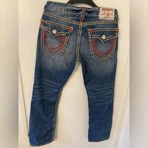 True Religion Mens Jeans Size 33 Straight (Read Description )